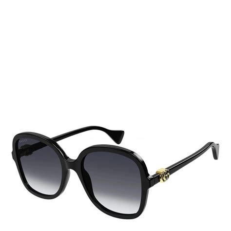 gucci black sunglasses women's|black Gucci sunglasses brand new.